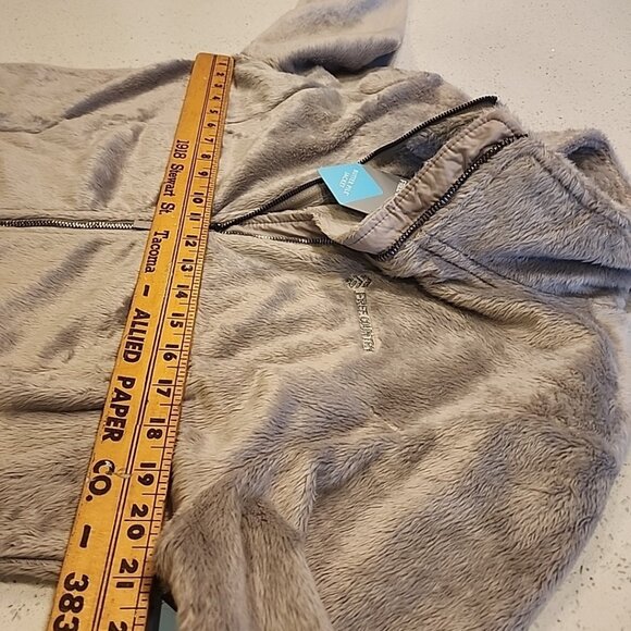 NWT Women's Free Country Butter Pile Jacket Size Large Gray Zipper Pocket Fleece - Picture 5 of 9